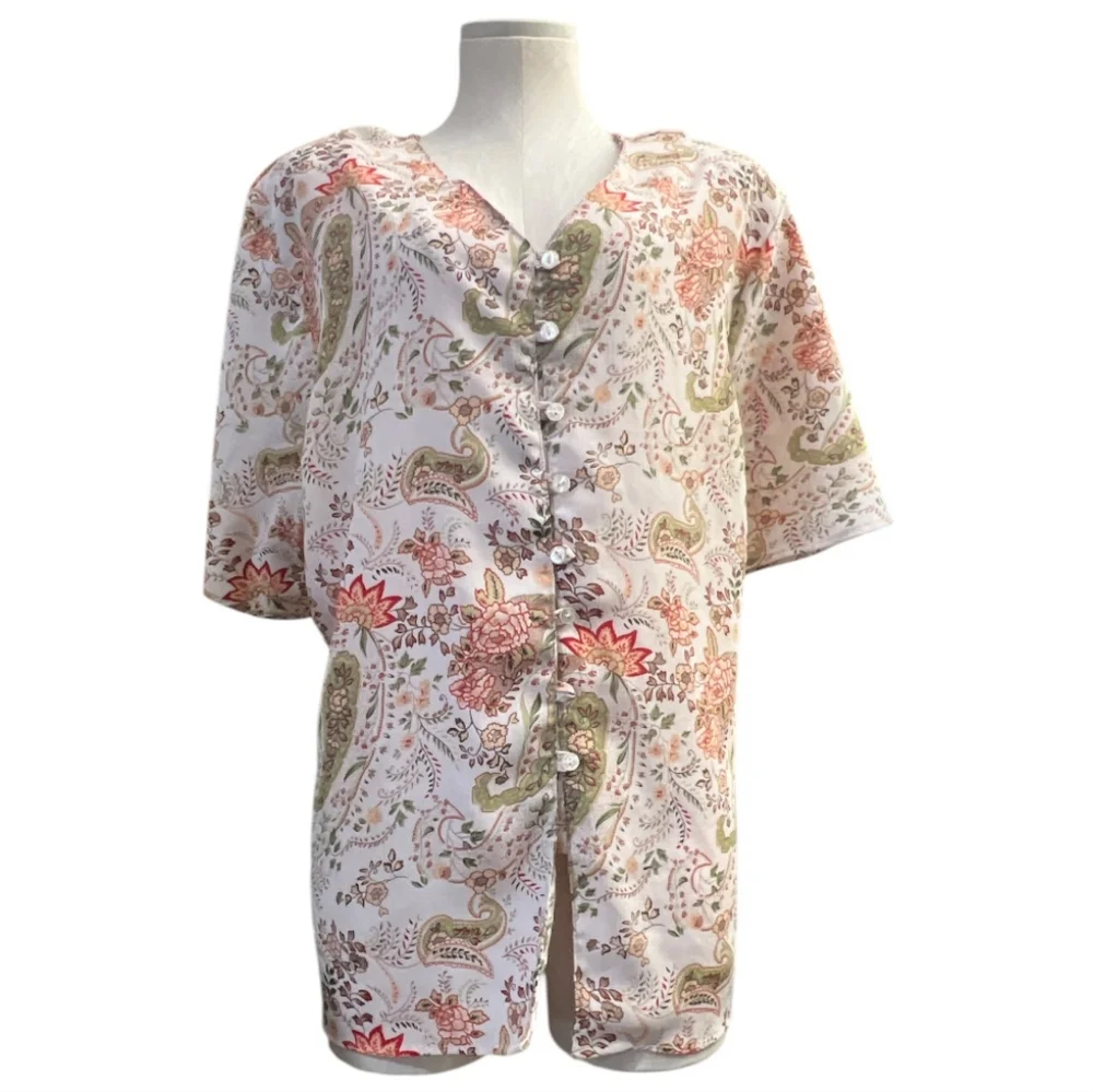 Floral Button-Up Tunic - Picture 2 of 5
